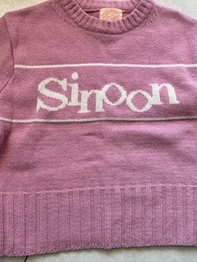 Pink Crewneck Knit Sweater